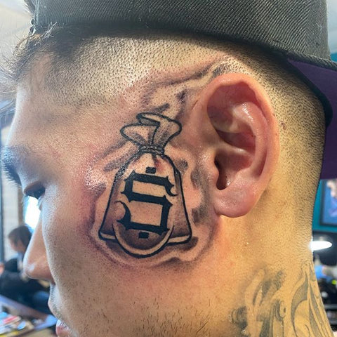 Money bag tattoo... Artist: Akash Borde #moneybagtattoo#dollartattoo  #smalltattoosformen#besttattoos #tattoosonhand#skyfreaktattoostudi... |  Instagram