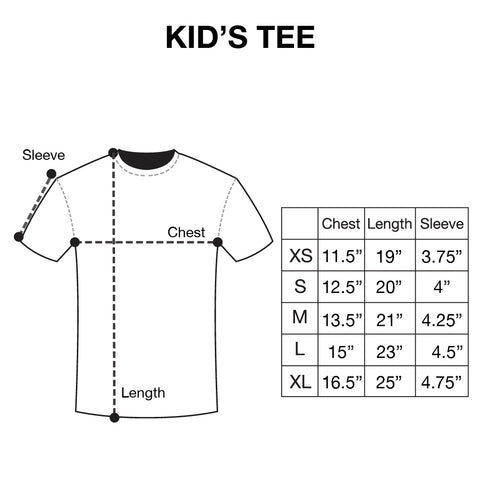 InkAddict Size Charts