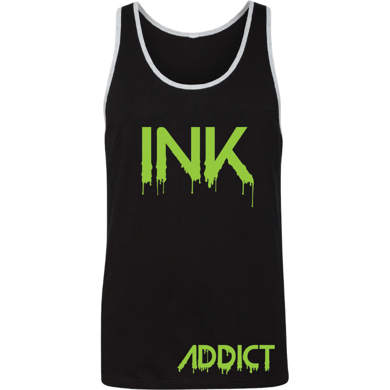 INK Drip Black/Heather Grey Men's Tank