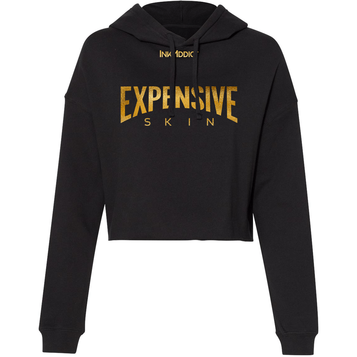 Image of Expensive Skin III Gold Women's Cropped Hoodie