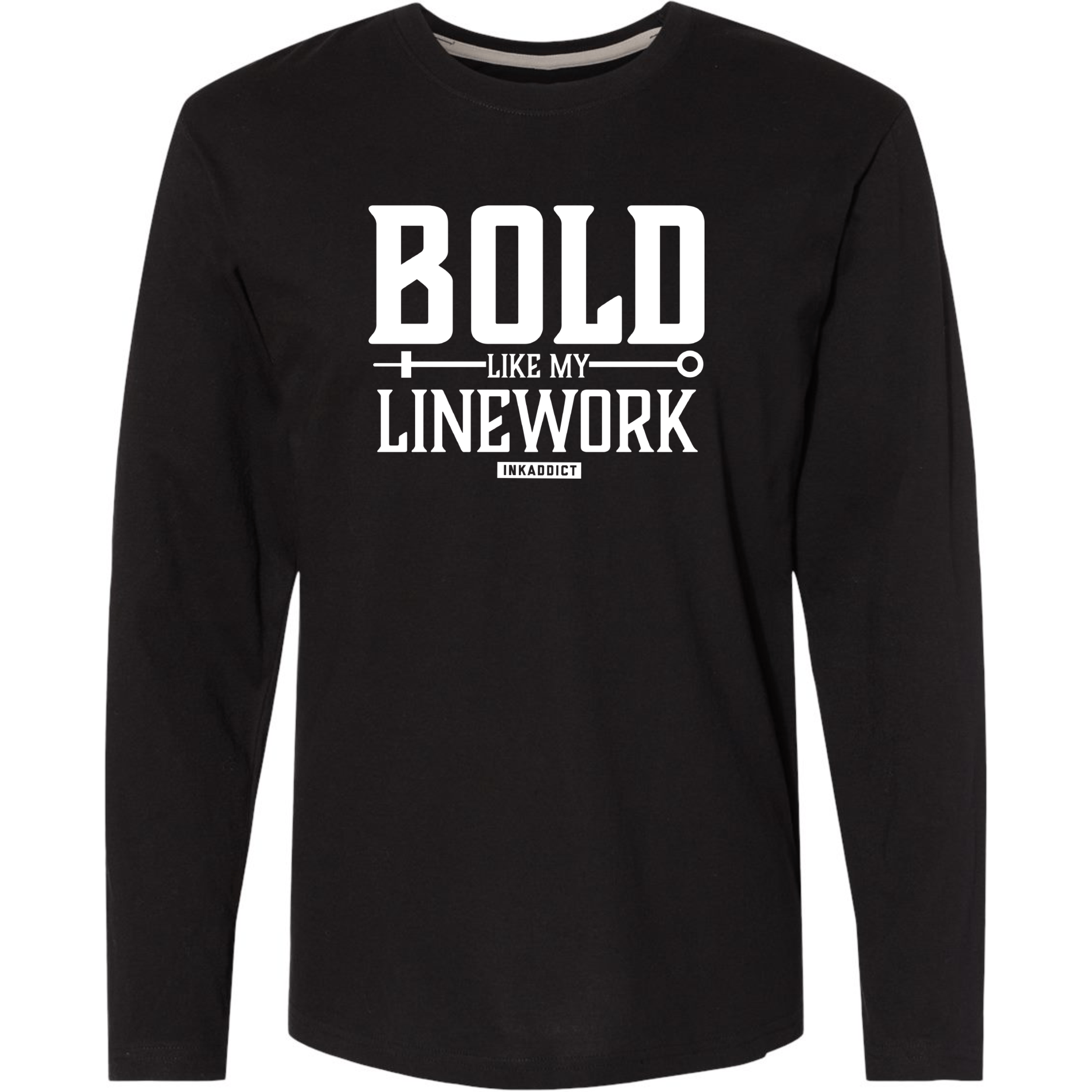 Image of Bold Like My Line Work Unisex Long Sleeve Tee