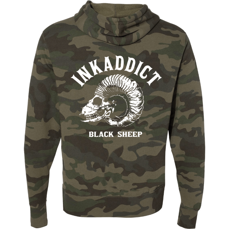 Image of Throwback Black Sheep Unisex Camo Pullover