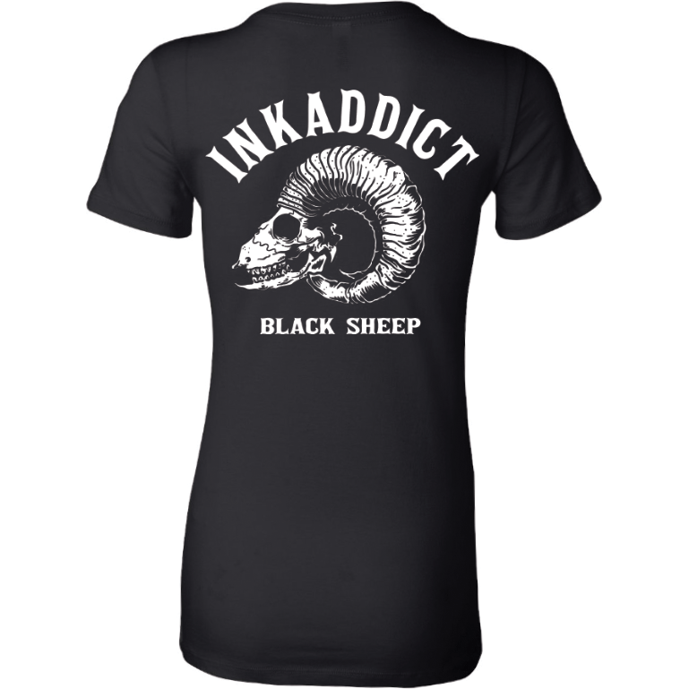 Image of Throwback Black Sheep Women's Slim Fit Tee