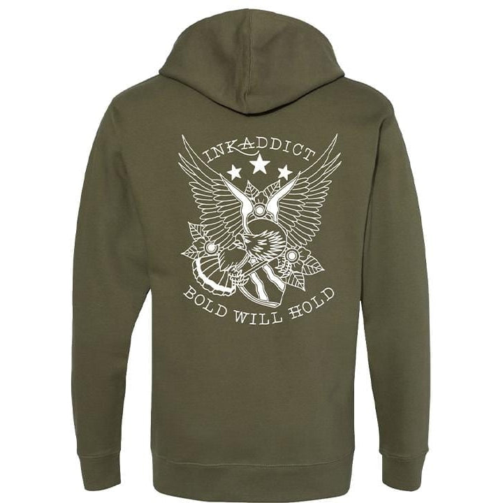 Image of Bold Will Hold Men's Army Pullover