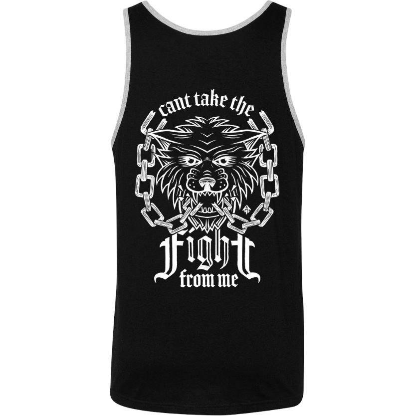 Image of Can't Take The Fight Black/Heather Grey Tank