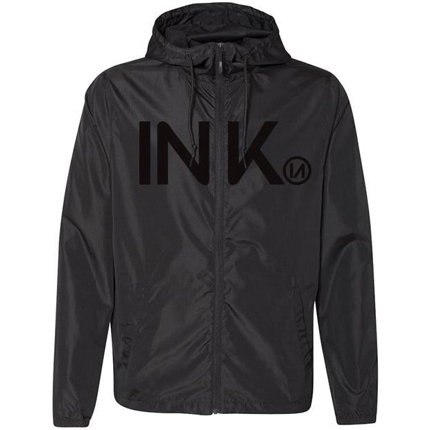 Image of INK Lightweight Black Windbreaker Jacket