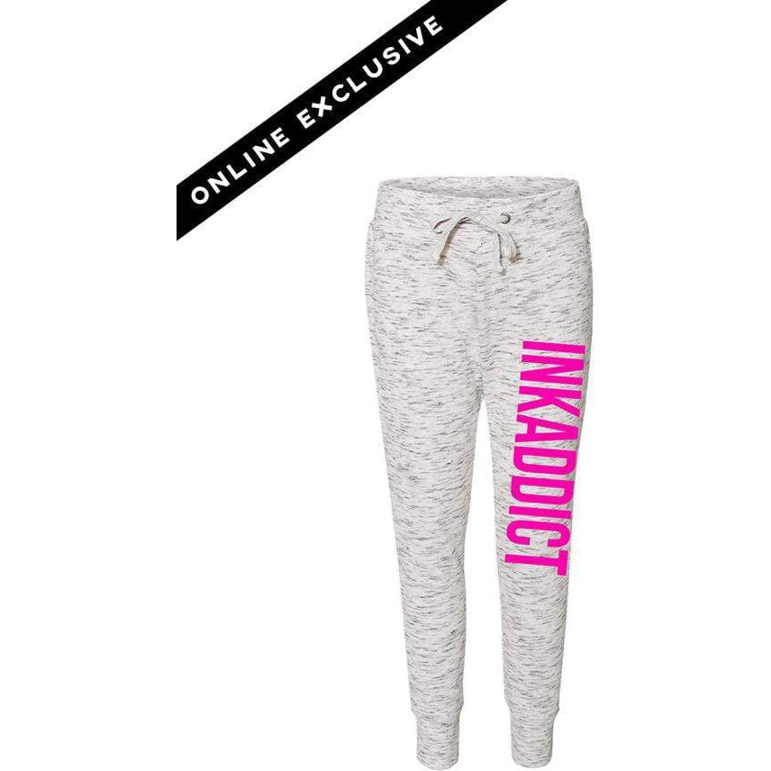 INK White Fleece Women's Joggers