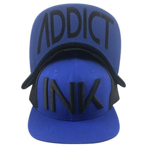 Image of INK Blue/Black Flat Bill Trucker