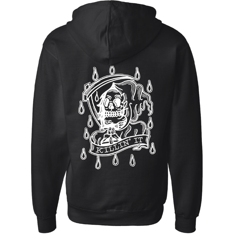 Image of Killin It Unisex Midweight Zip Hoodie