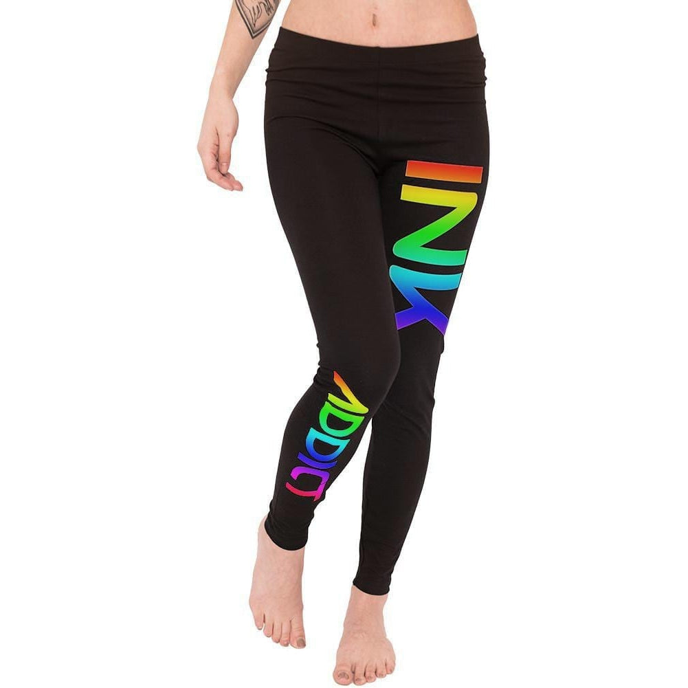 Image of INK Rainbow Black Leggings