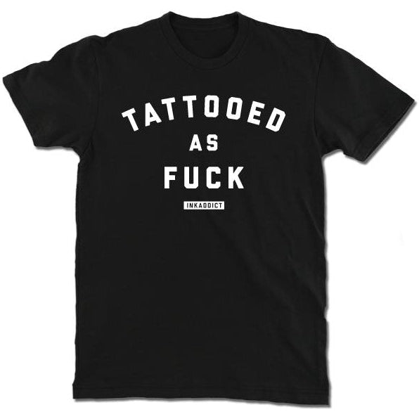 Image of Tattooed As Fuck Men's Black Tee