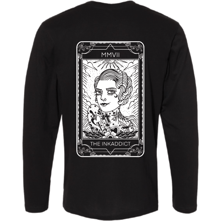 Image of The InkAddict Unisex Black Long Sleeve Tee