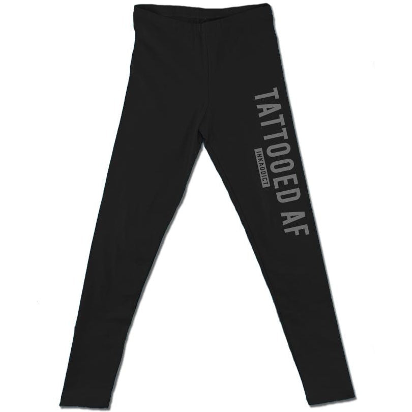 Image of Tattooed AF Women's Black Leggings