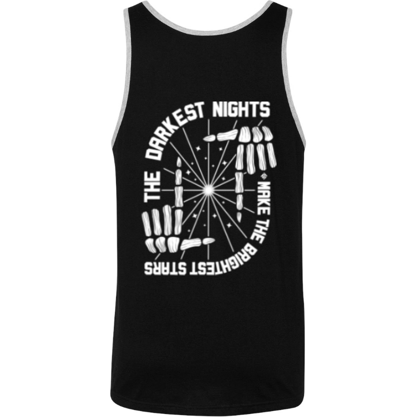 Image of The Darkest Nights Black/Heather Grey Tank