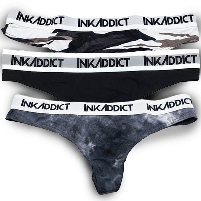 Image of InkAddict Women's Thong 3 Pack