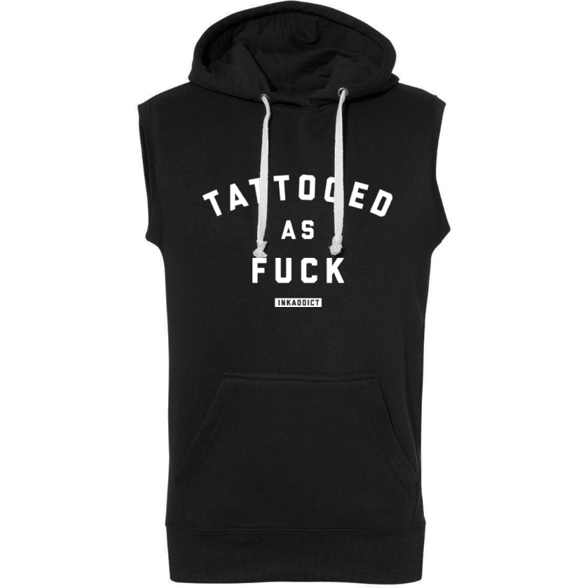 Image of Tattooed As Fuck Men's Sleeveless Hoodie