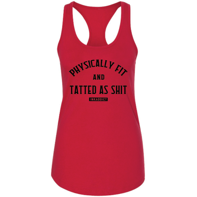 Image of Physically Fit Women's Red Racerback Tank