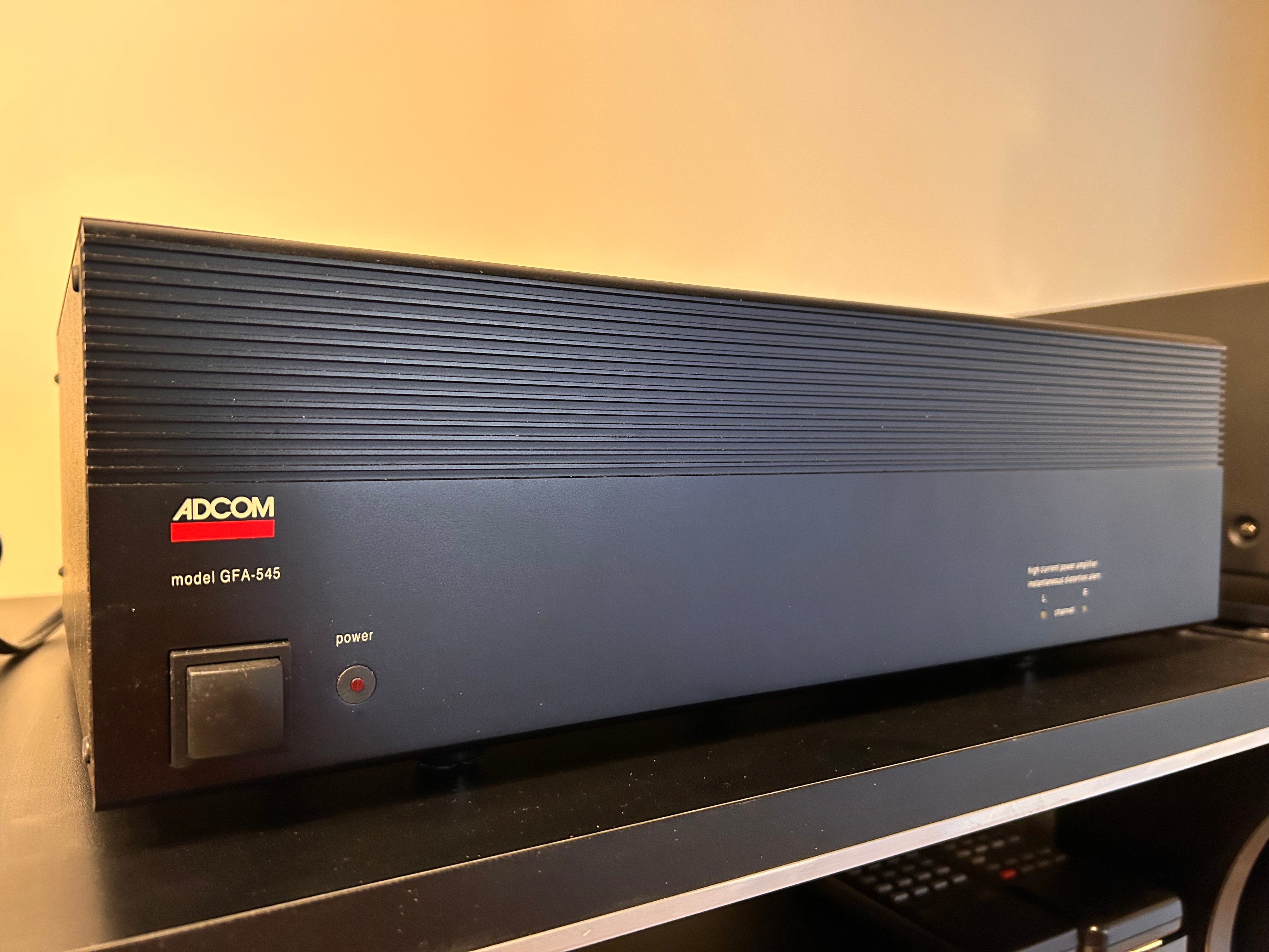 Adcom GFA-545 Power Amp, Clean and Recent Service