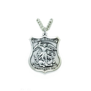 st michael necklace police