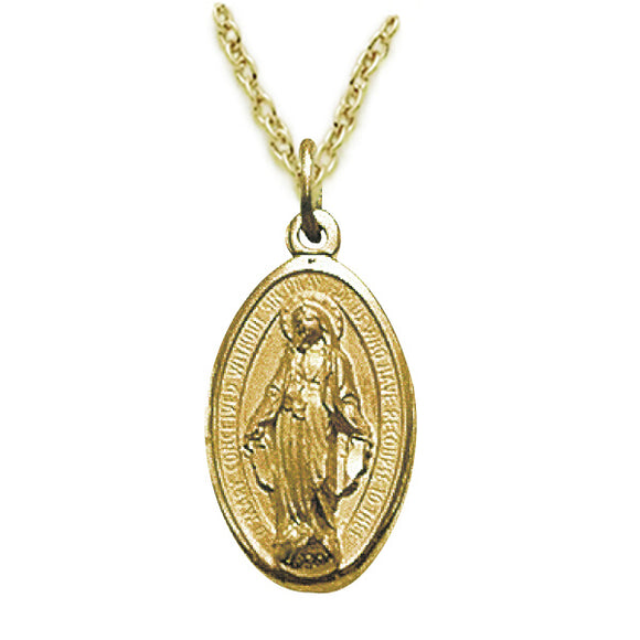 Small Gold Filled Miraculous Medal – The Catholic Gift Store