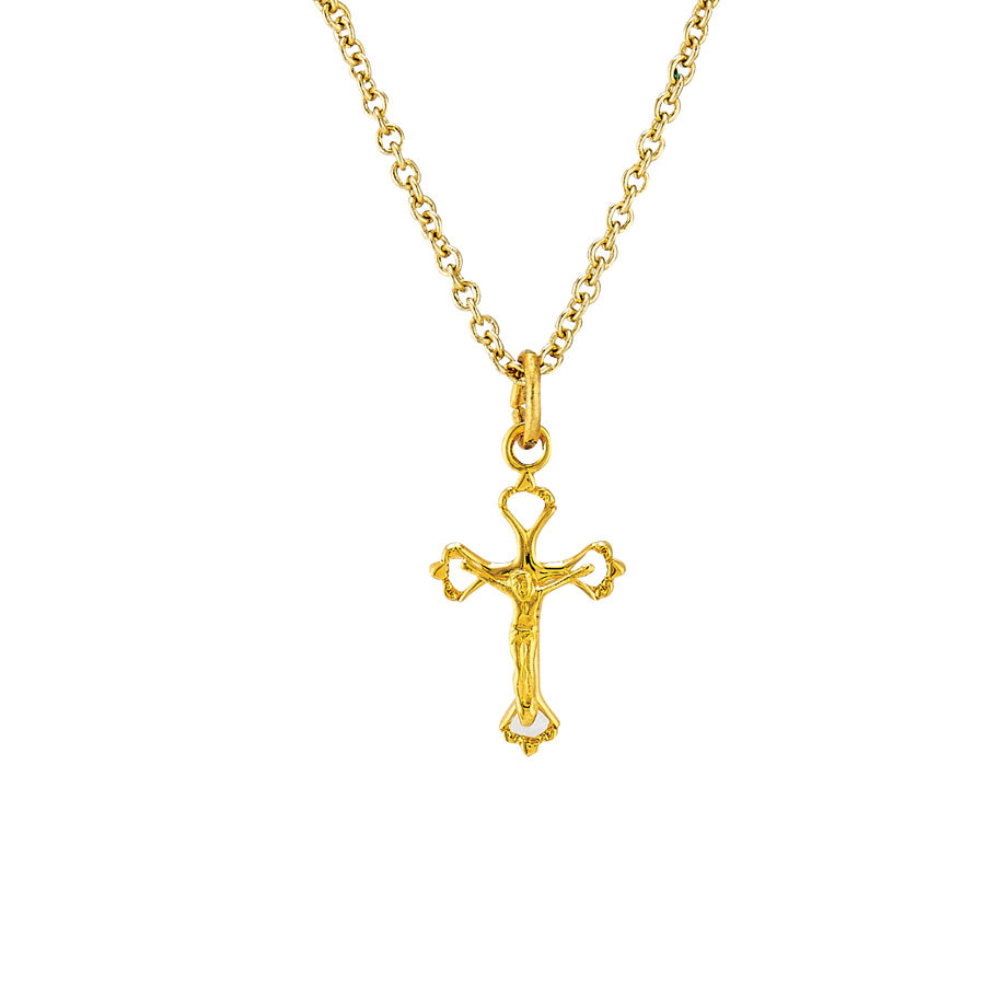 Gold Pierced Baby Crucifix – The Catholic Gift Store