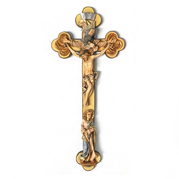 Trinity Crucifix with Our Lady – The Catholic Gift Store