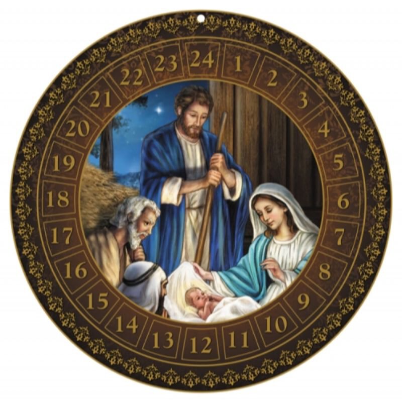 Holy Family Round Advent Calendar The Catholic Gift Store