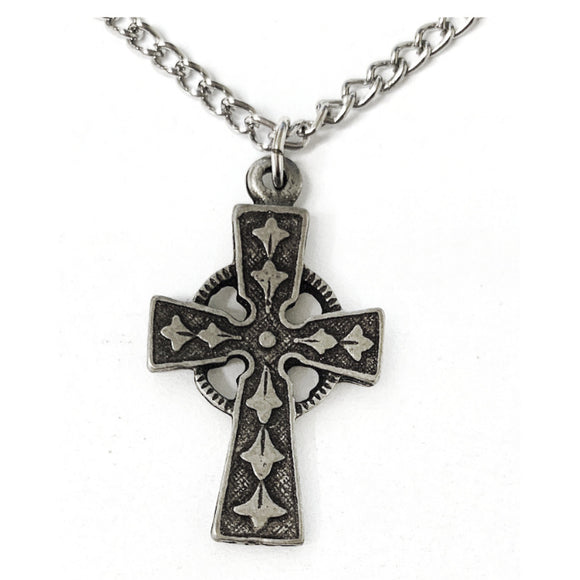 Pewter Celtic Cross Necklace – The Catholic Gift Store