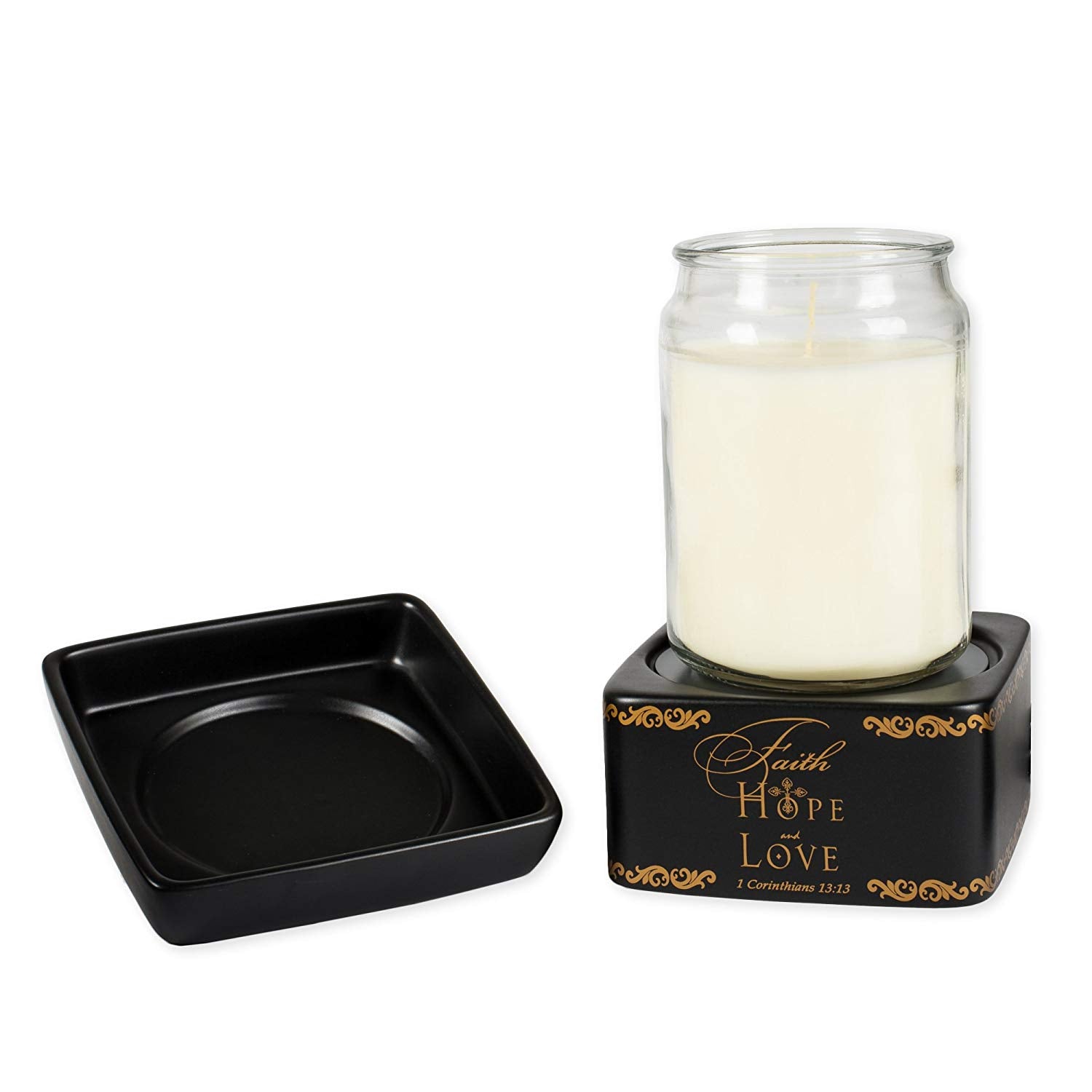 Faith, Hope, Love 2-in-1 Candle & Wax Warmer – The Catholic Gift Store