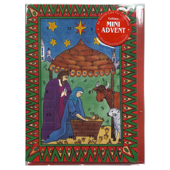 Nativity Advent Calendar Card The Catholic Gift Store