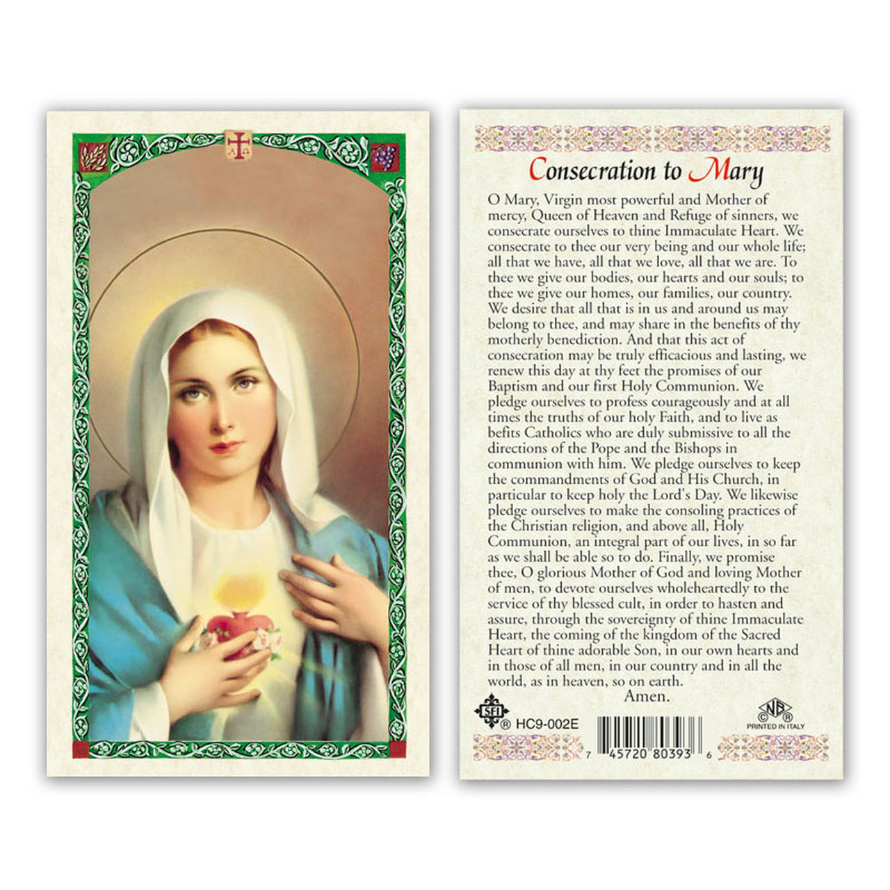 Consecration To The Immaculate Heart Of Mary The Catholic Gift Store