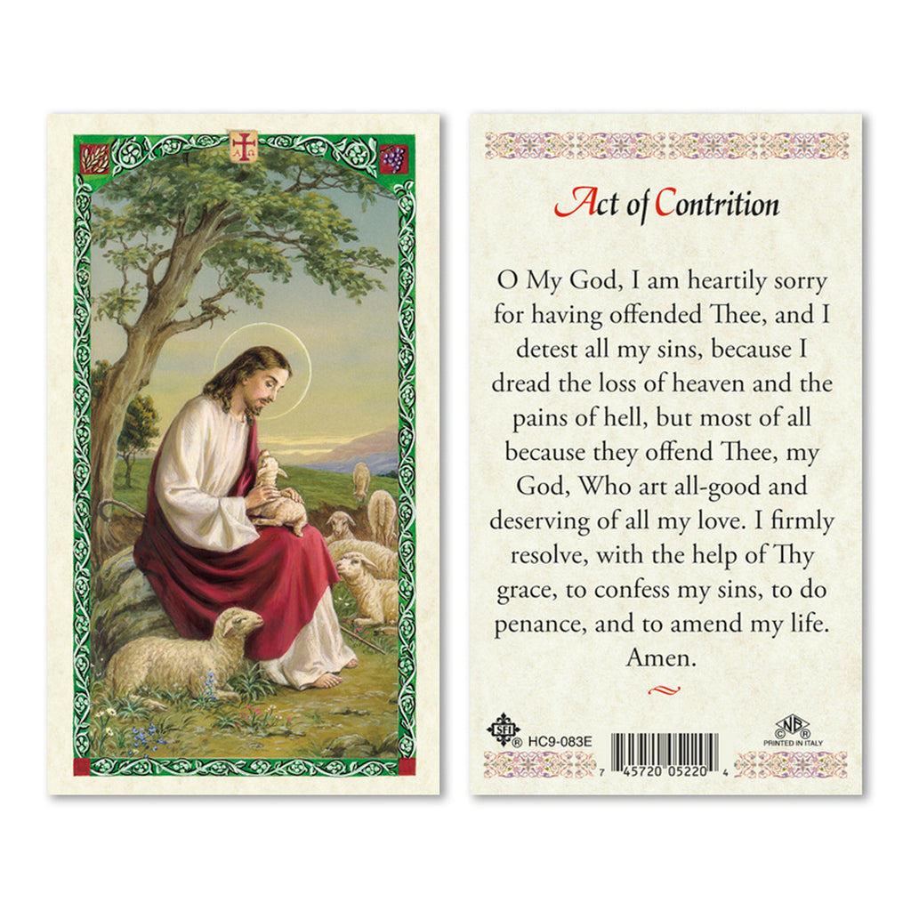 Free Printable Act Of Contrition Prayer Cards