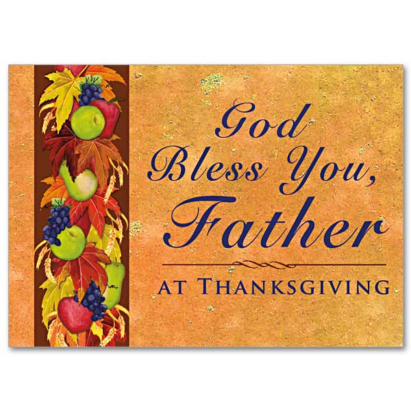 God Bless You Father Priest Thanksgiving Card The Catholic Gift Store