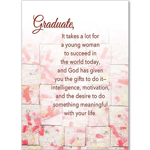 Graduation Congratulations for a Young Woman Card – The Catholic Gift Store
