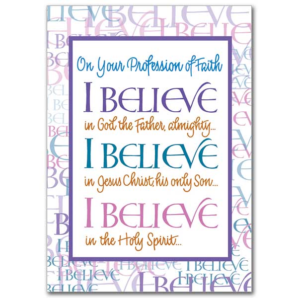 On Your Profession of Faith RCIA Card – The Catholic Gift Store