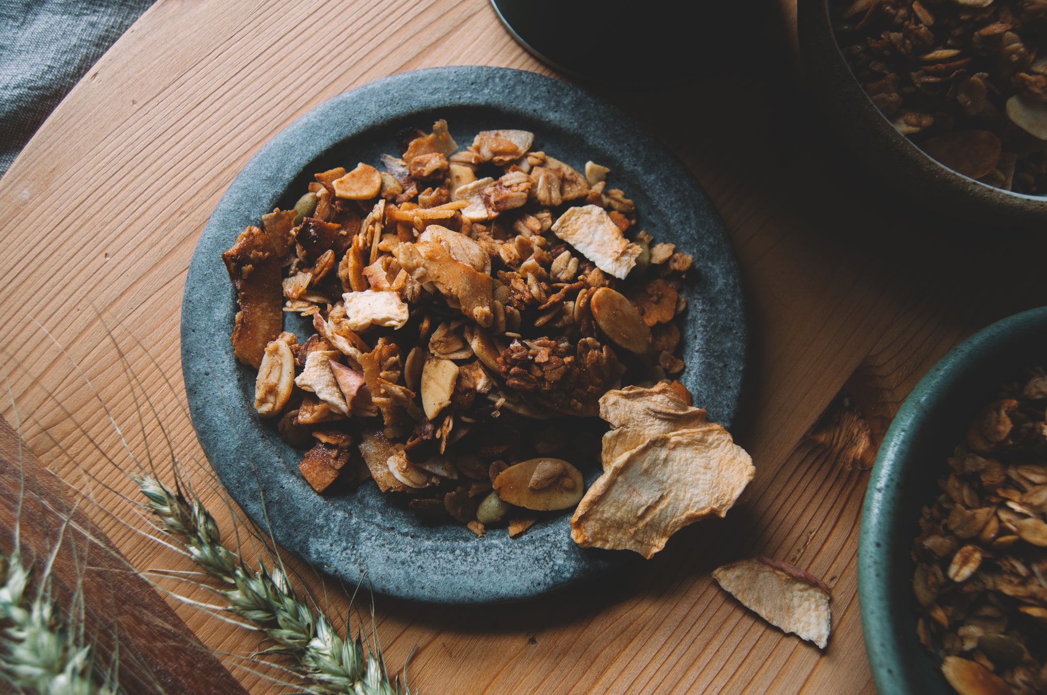 Spiced Apple Bourbon bumble & butter granola gluten-free holiday flavors