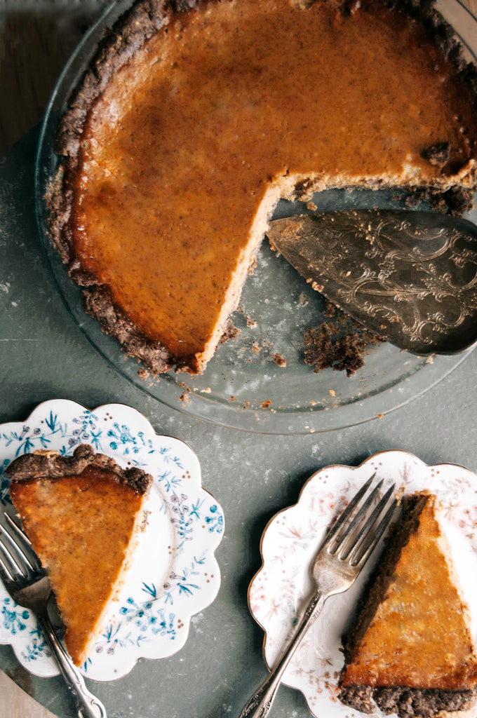 Sweet Potato Bourbon Pie | Jamie's Farm Granola