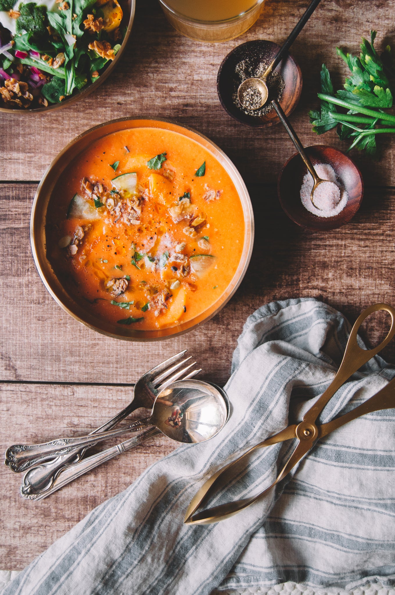 Jamie's Farm Peach Gazpacho