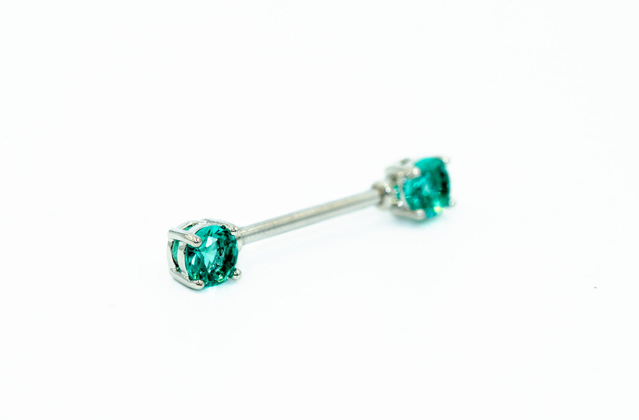 Prong Gem Nipple (Teal) - EvilNeedleSupply