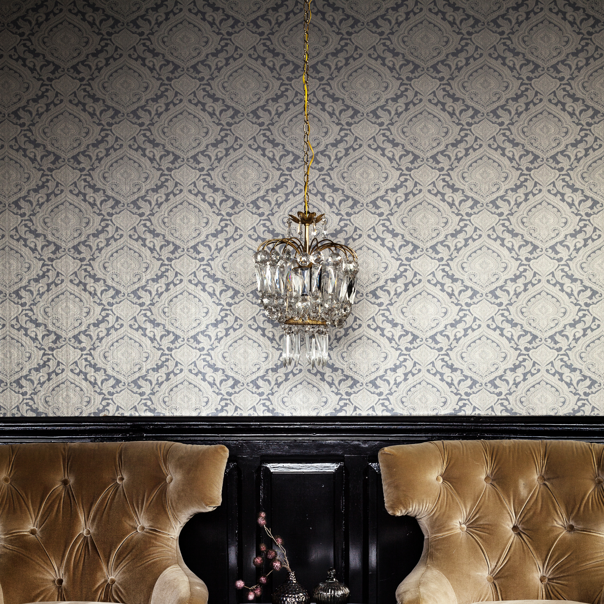 Oliana Wood Panel Effect Wallpaper Grey  Belgravia  Decorating Centre  Online