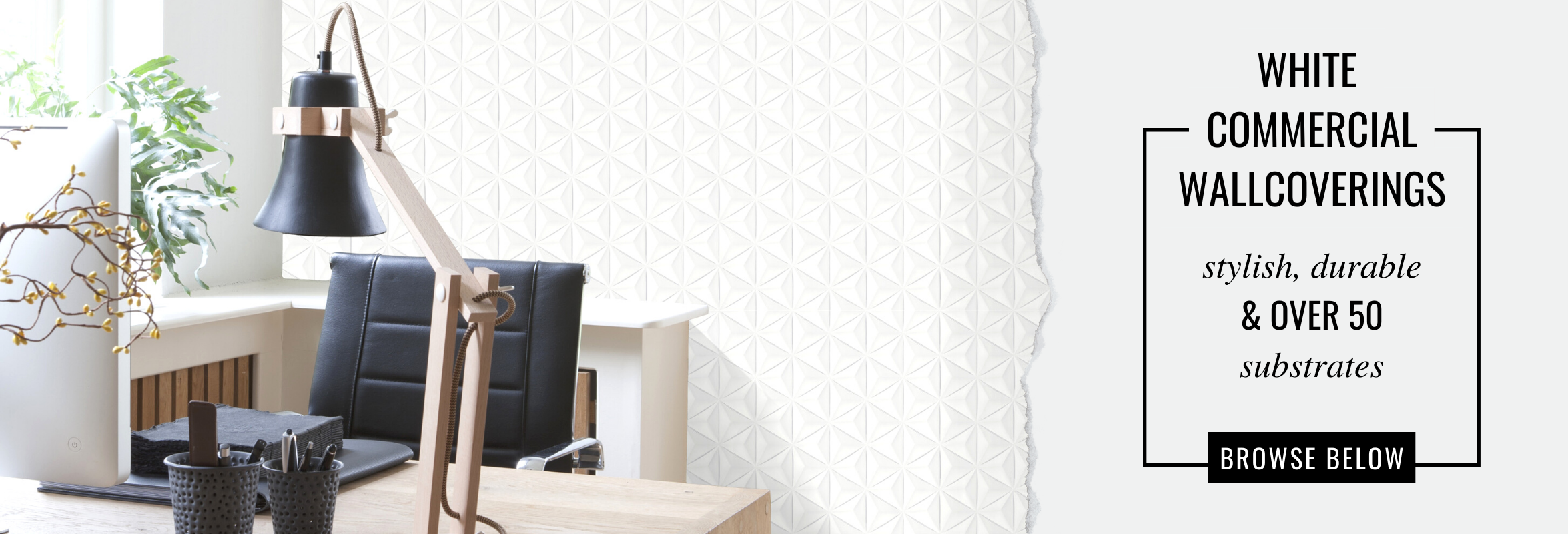 White Commercial Wallcoverings