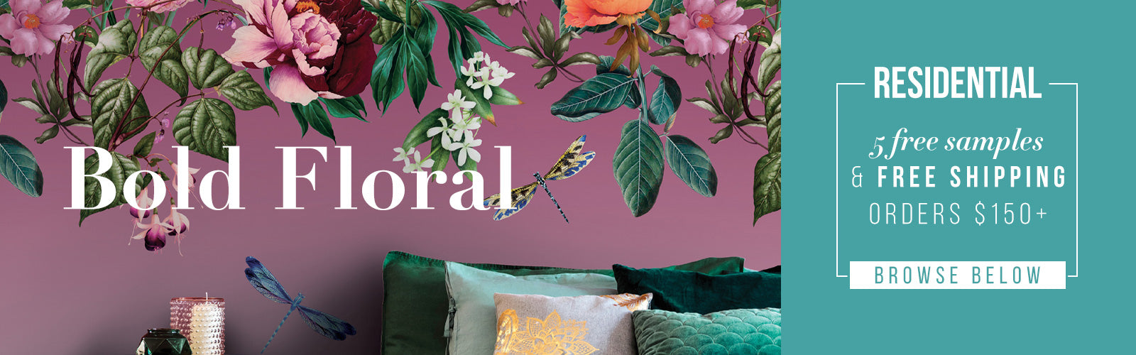 Decorating Ideas - Botanical Wallpapers & Bold Prints - Wildflower Magazine