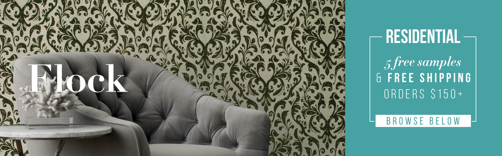 Flock Wallpaper to make your Home Walls Luxurious