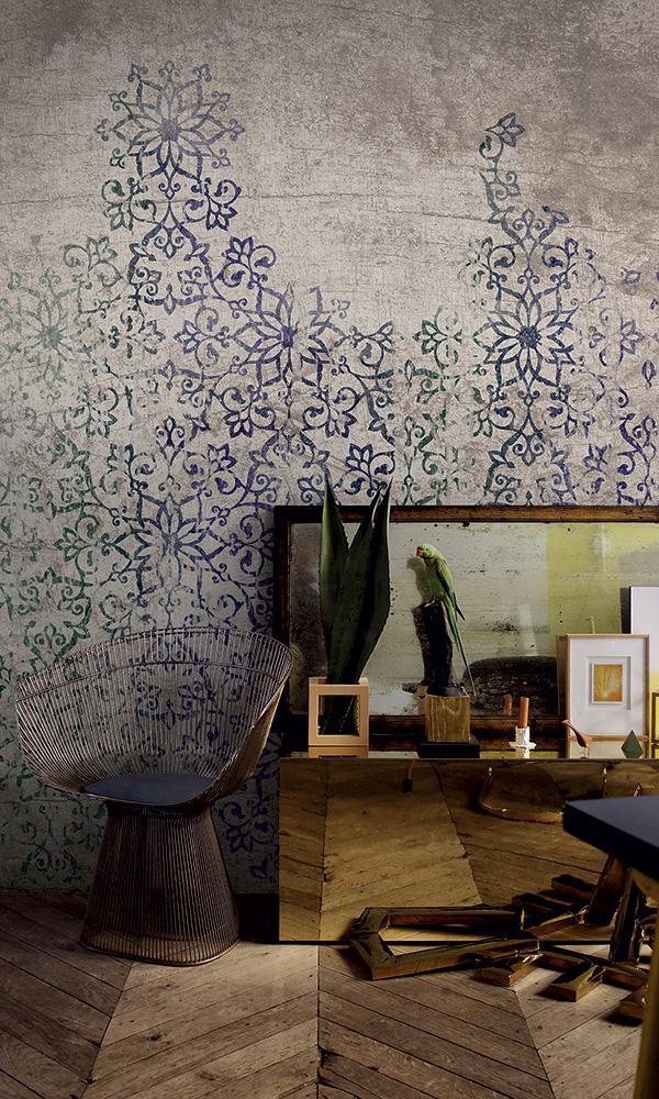 How to Create Faux Wallpaper With a Stencil - Thistlewood Farm