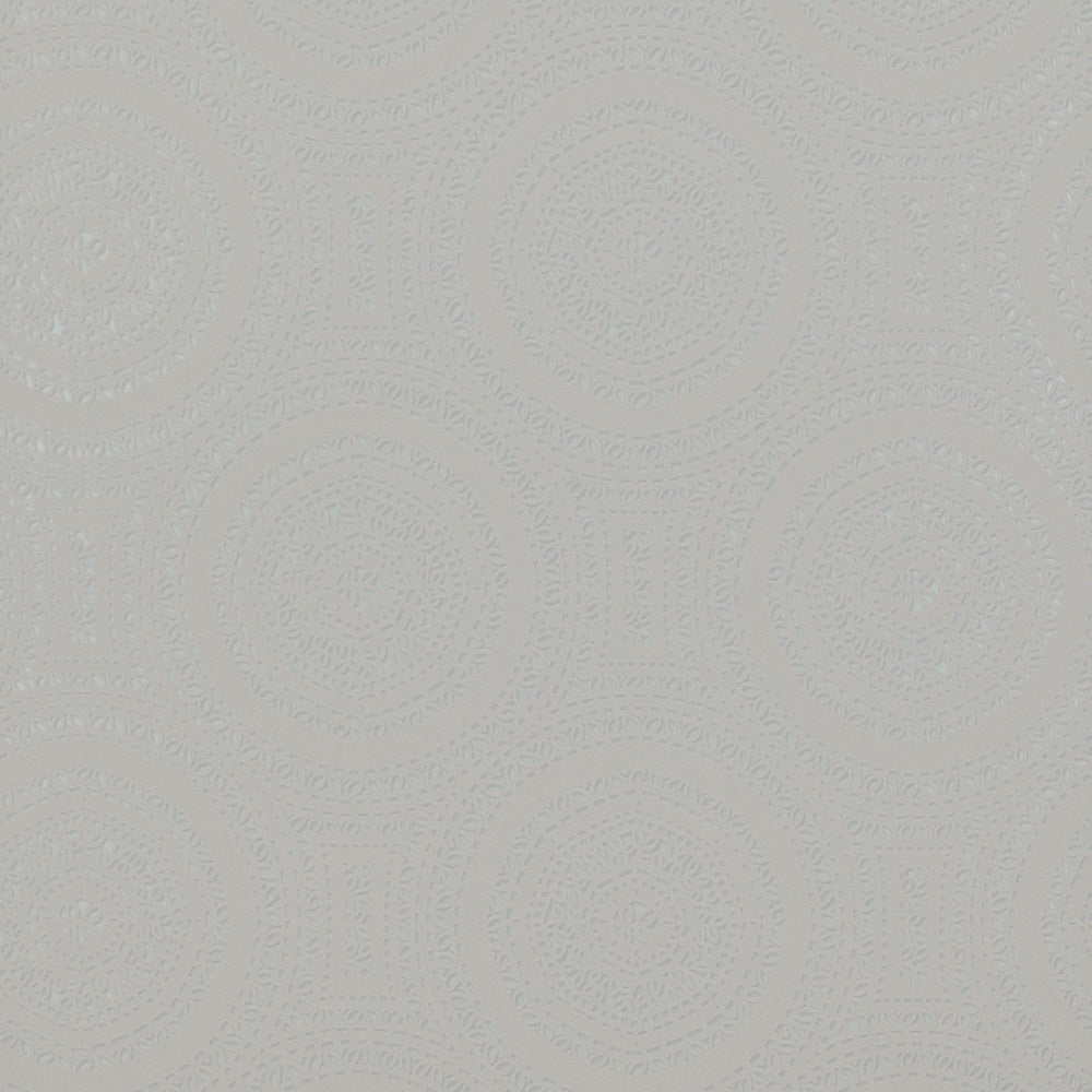 Geometric Tribal Rings Light Grey And Silver Wallpaper R4124 Walls Republic Us