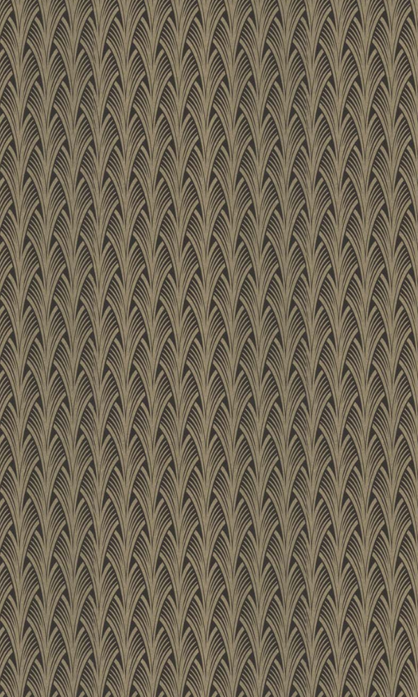 Black & Gold Leaf Like Architectural Wallpaper R7379 – Walls Republic US