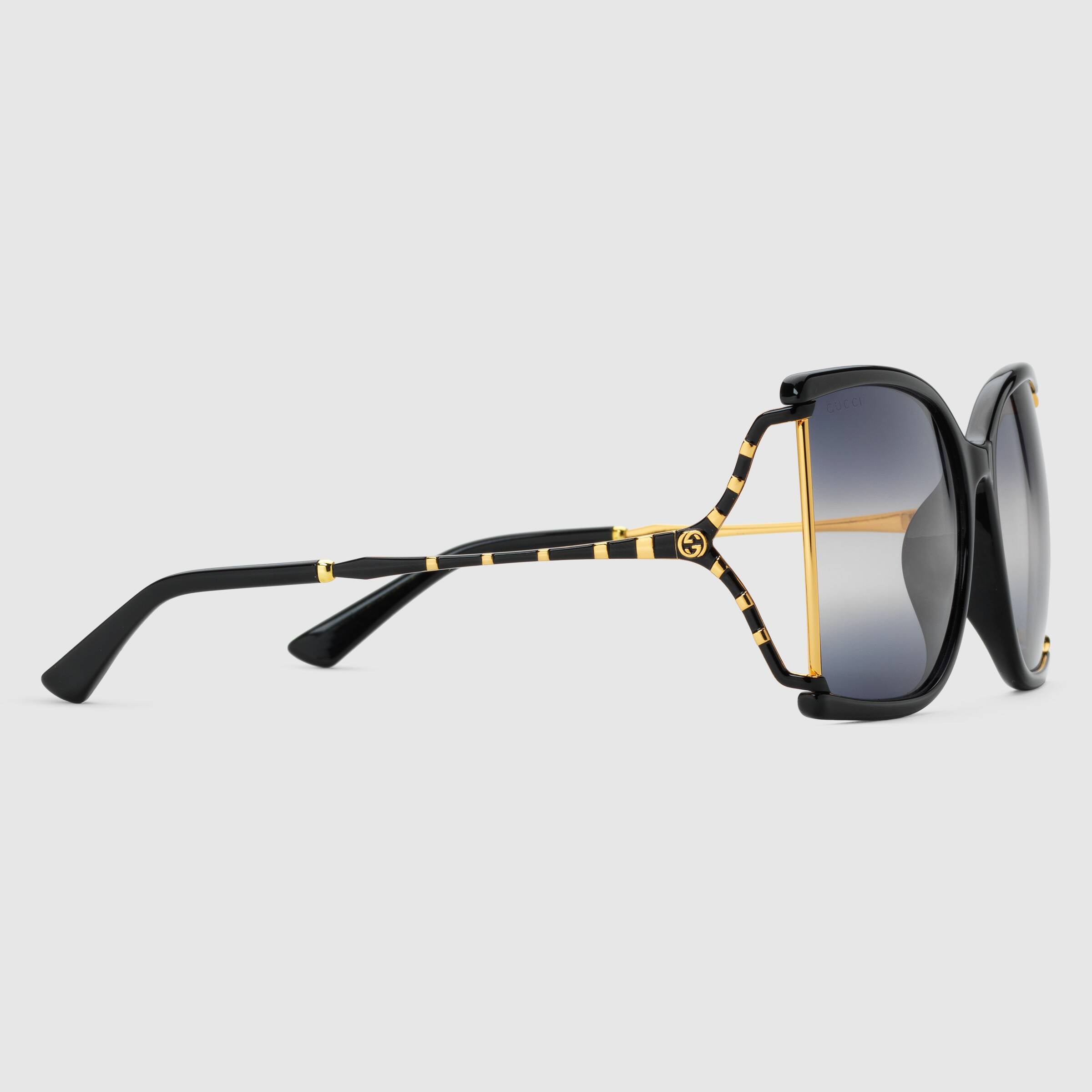 gucci acetate square sunglasses