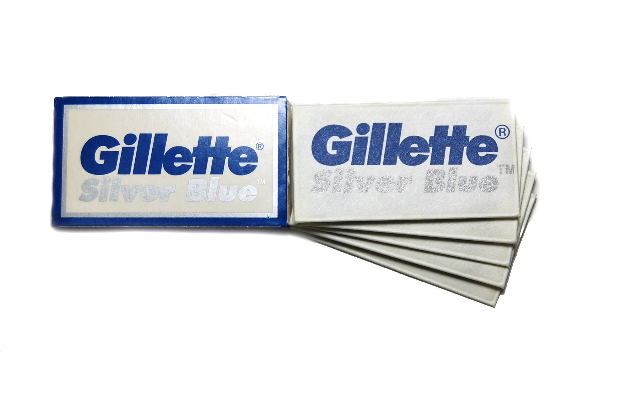 gillette silver blue