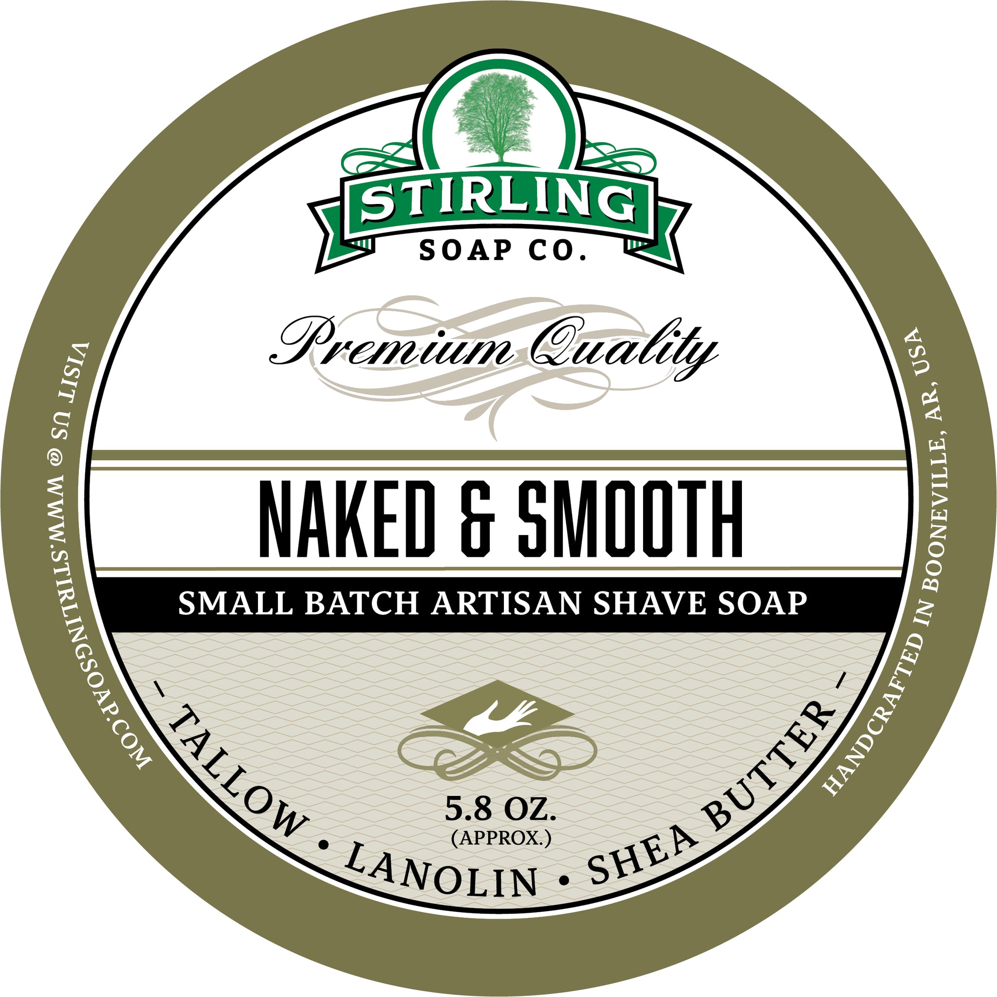 Naked And Smooth Shave Soap Stirling Soap Company
