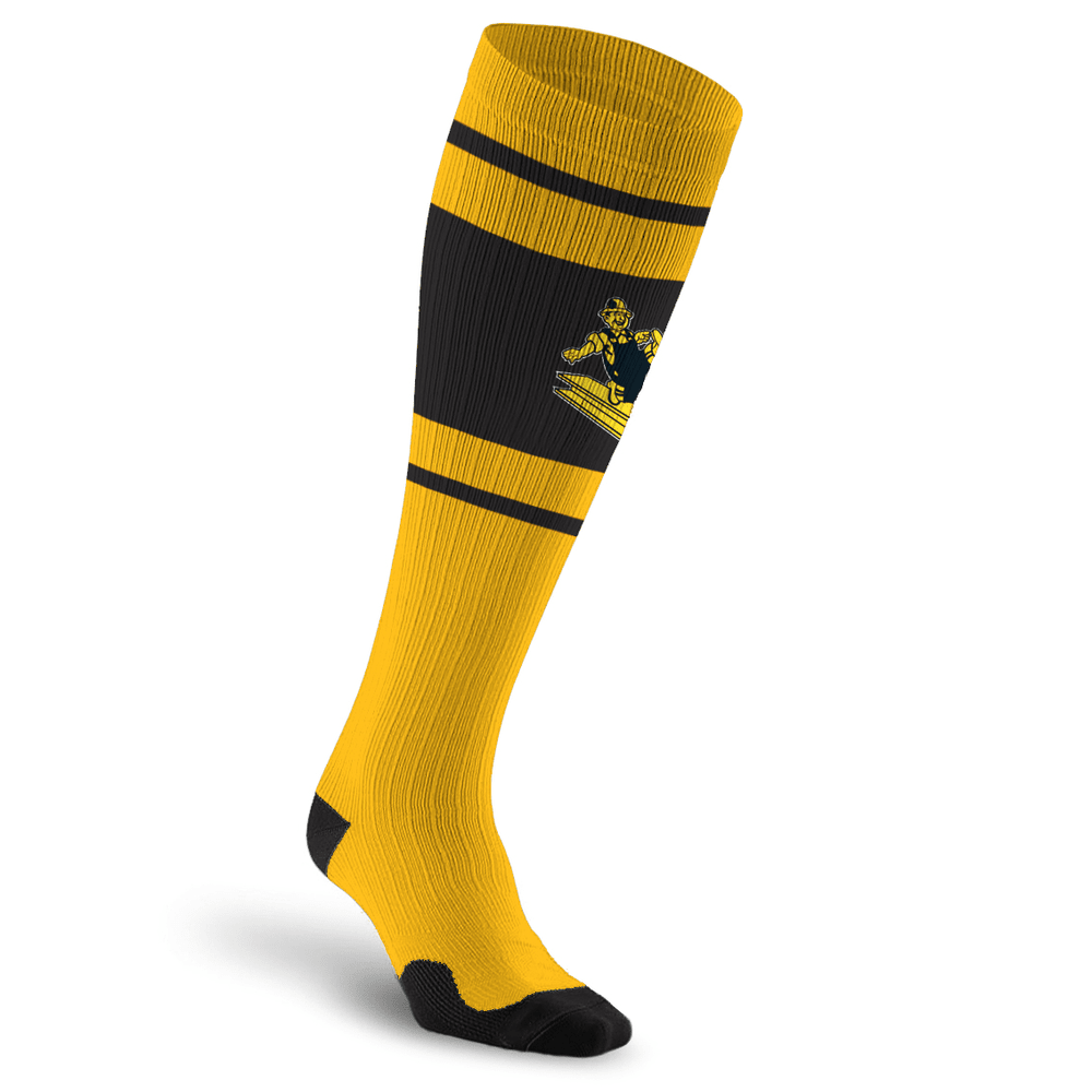 Classic Yellow Team Sock, Knee High Football Socks